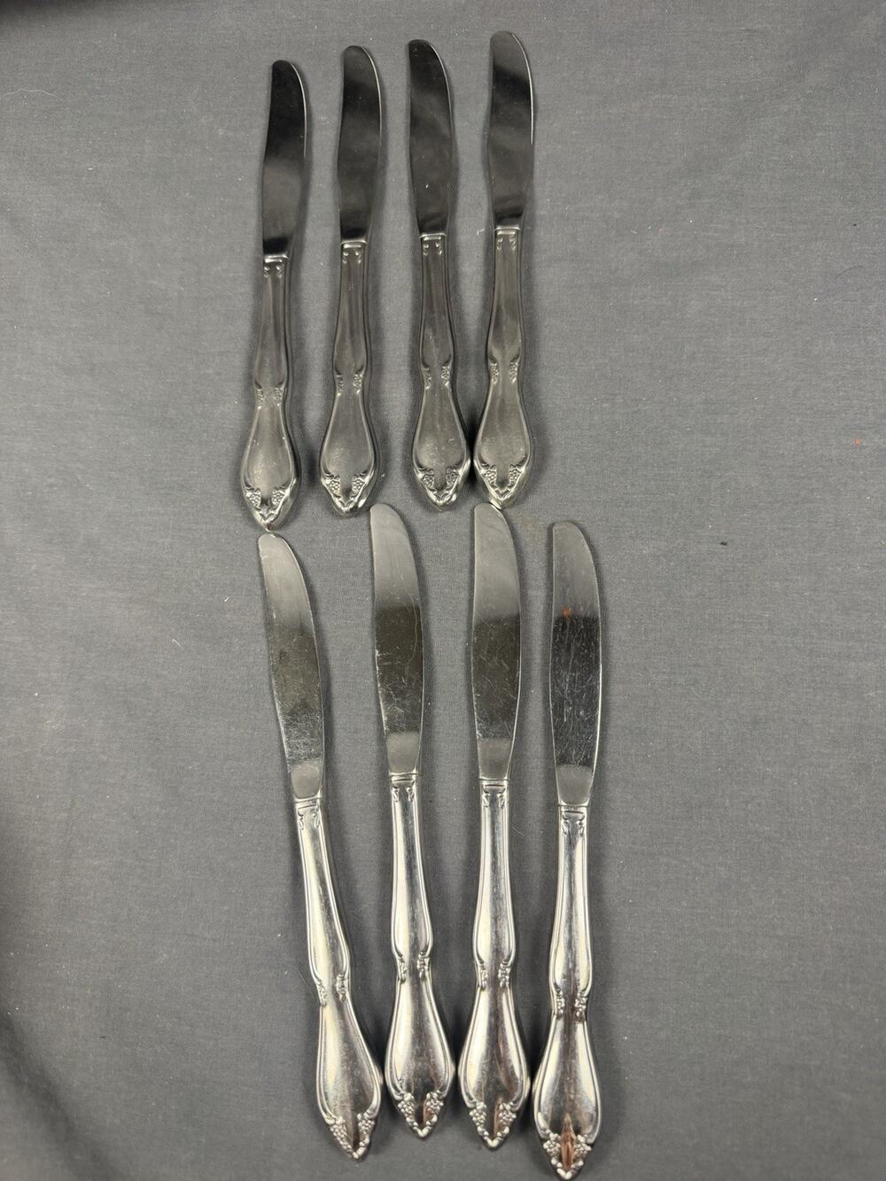 Oneida Dinner Knives Berkeley Square (Lot Of 8) Replacement Stainless